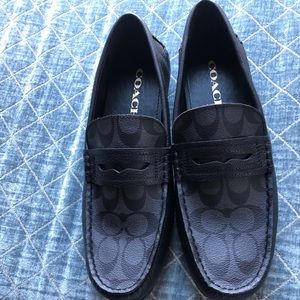 Coach Mott Penny Loafers - Black Size 10